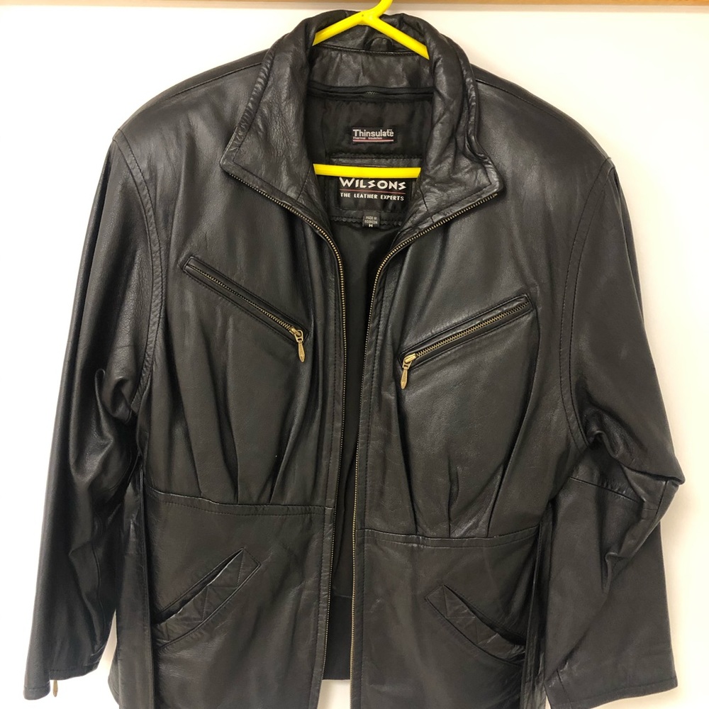 80s style Wilsons real leather jacket